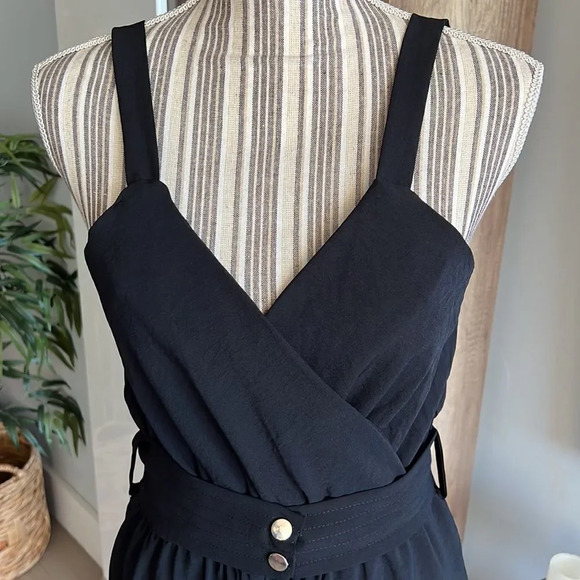ZARA | Black | STRAP HEM JUMPSUIT - Picture 13 of 16